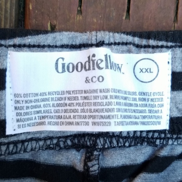 Goodfellow Black and Gray Striped PJ Bottoms - XXL - Picture 6 of 8